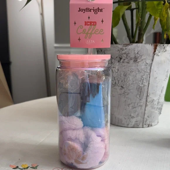 Ulta Beauty JoyBright Iced Coffee Bath Set - Pink and Blue - Picture 1 of 3